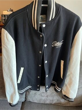 Black & White Varsity Jacket